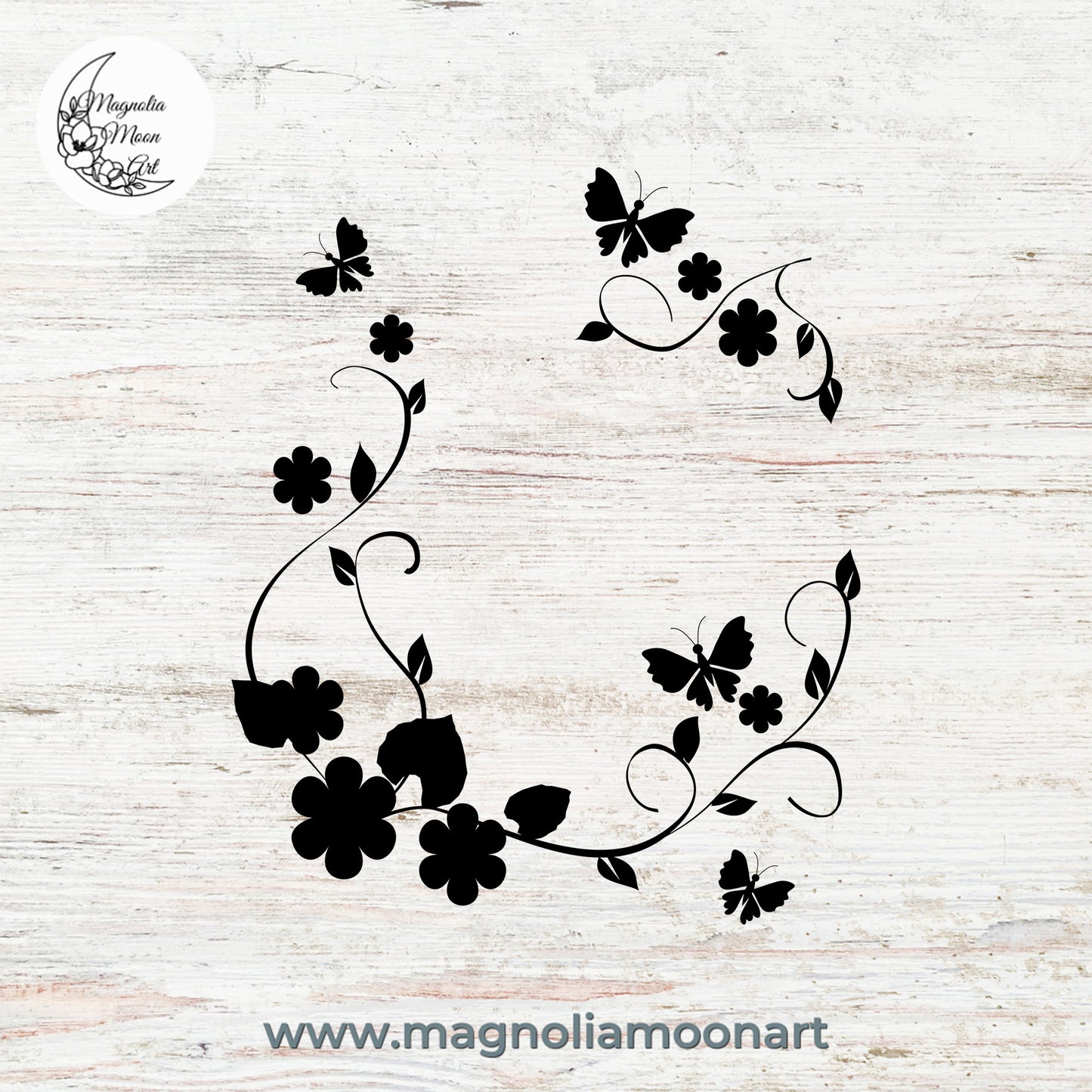 Floral Frame SVG