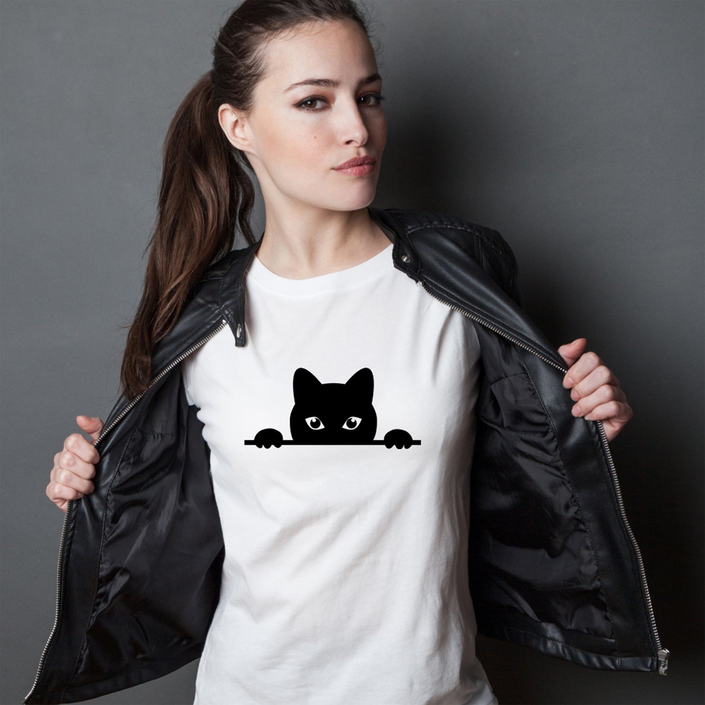 Black Cat Divider SVG
