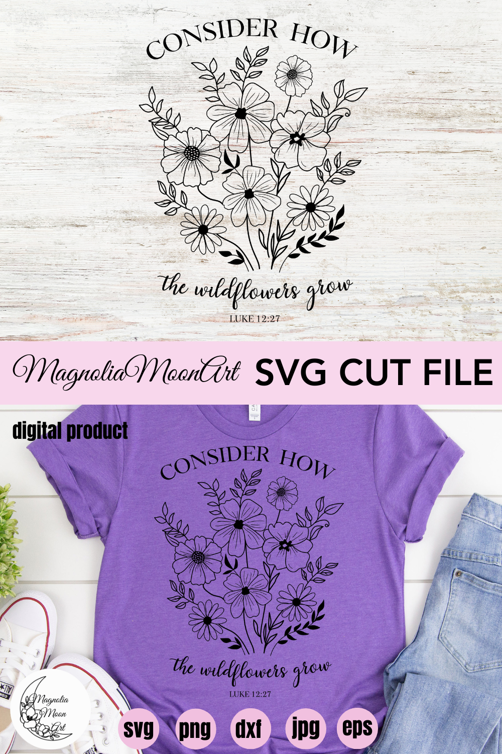 Consider How the Wildflowers Grow SVG