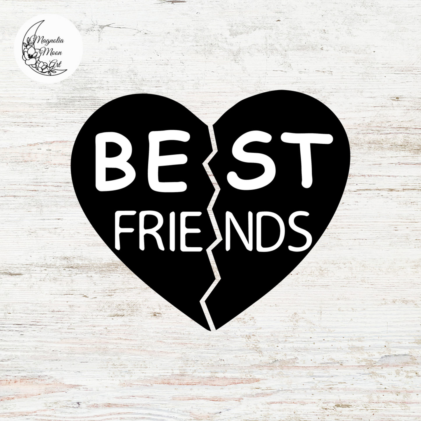 Besties Heart SVG
