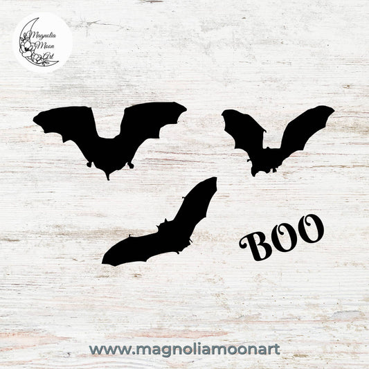 Bats Boo SVG