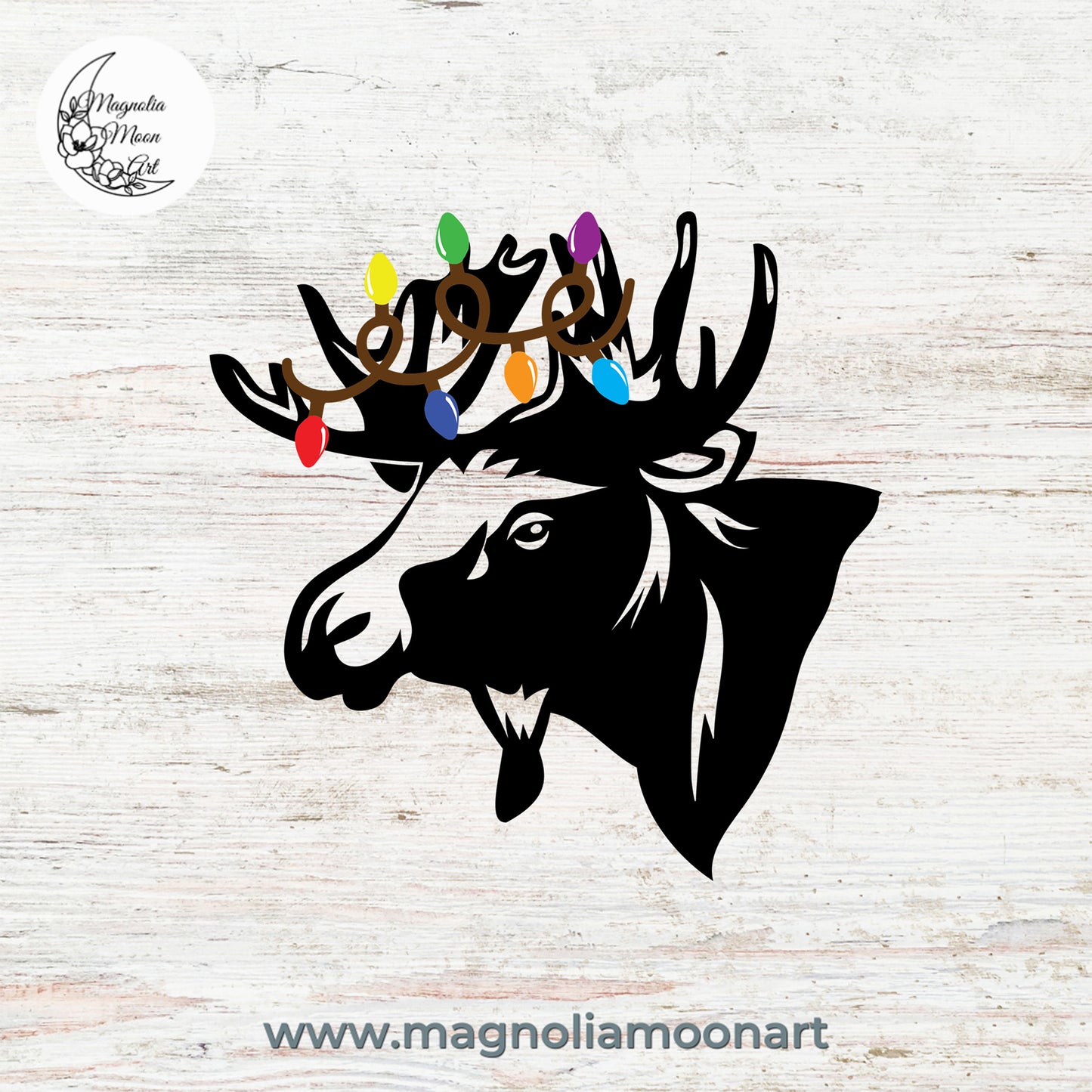 Moose with Lights SVG