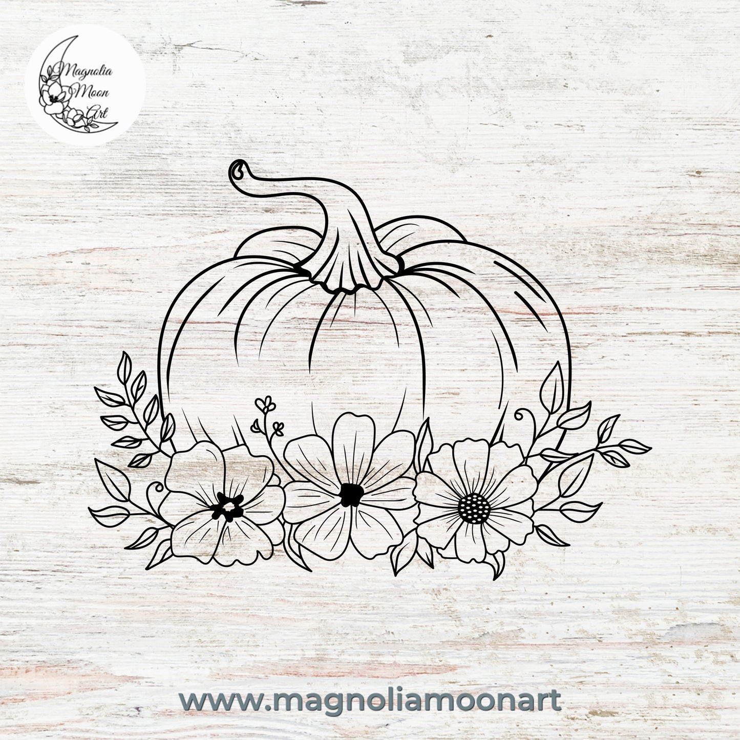 Floral Pumpkin SVG