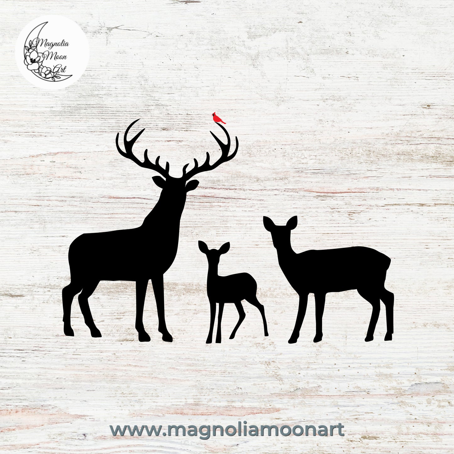 Christmas Deer Family SVG