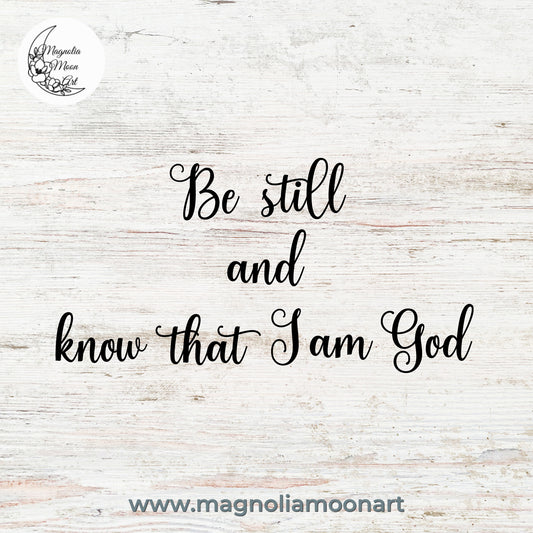 Be still SVG