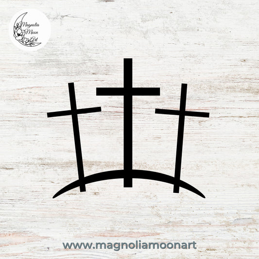 Three Crosses SVG