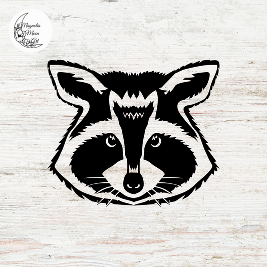 Raccoon Face SVG