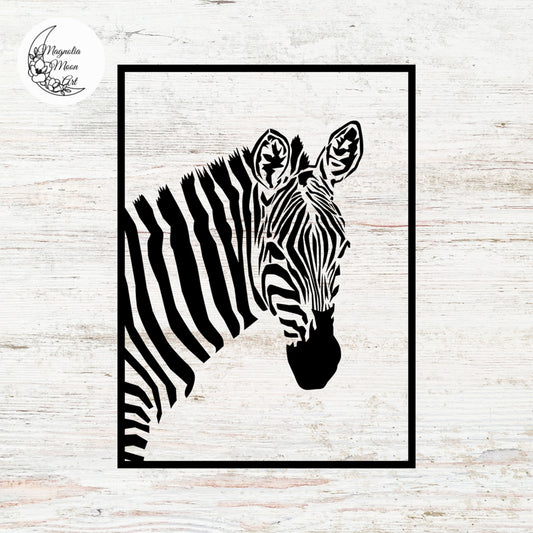 Zebra Framed SVG