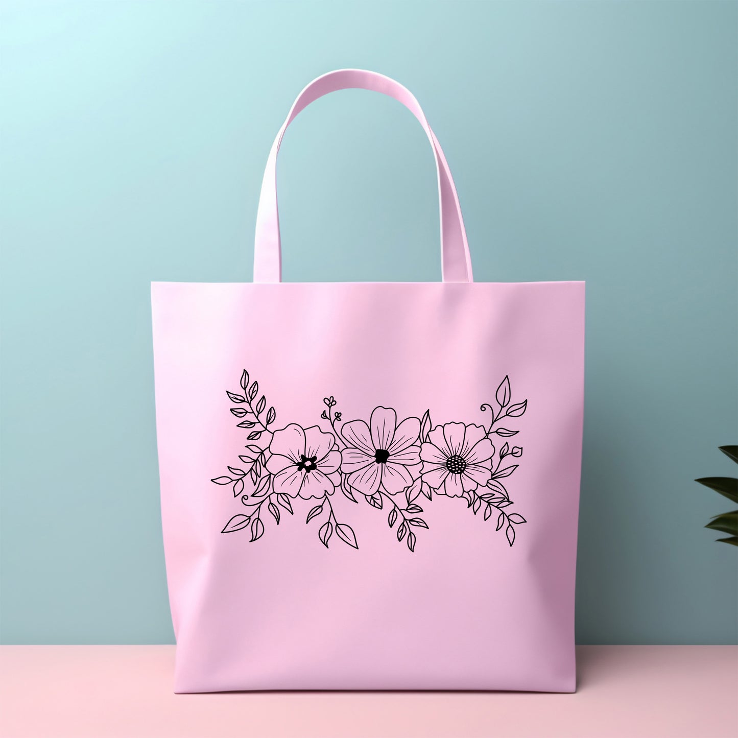 Flower Swag Border SVG