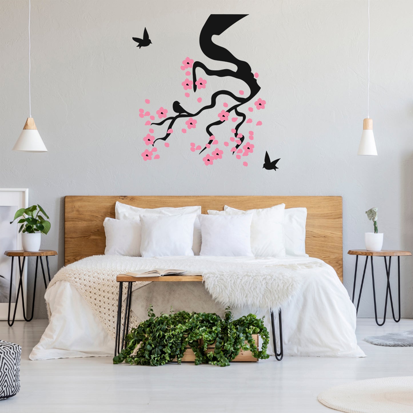Cherry Blossom with Birds SVG