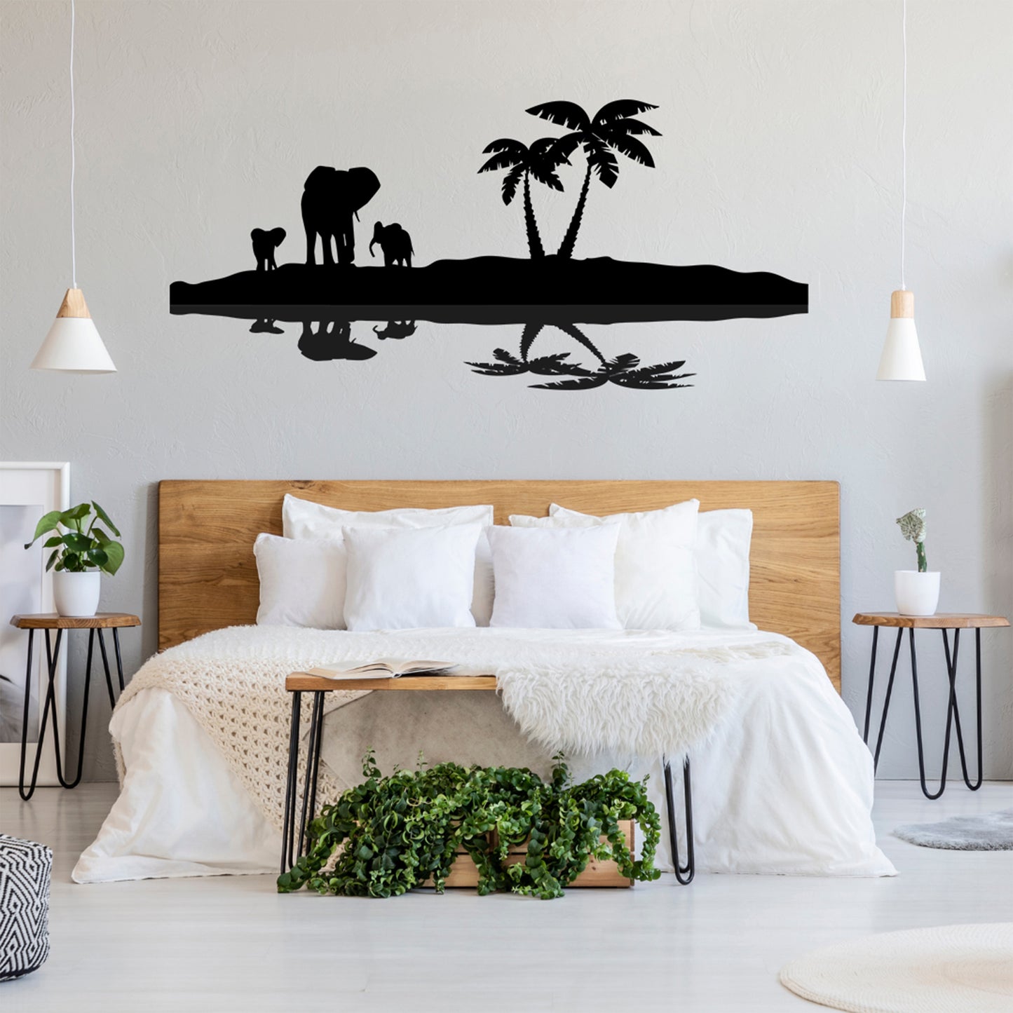 Elephant Family Reflection SVG