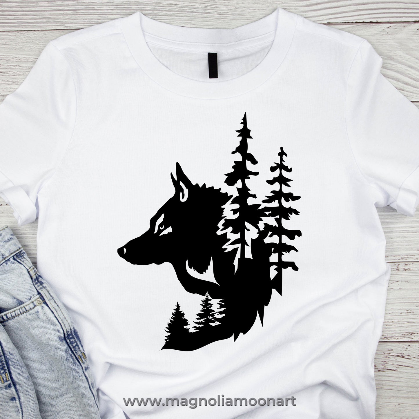 Wolf Forest Fantasy SVG