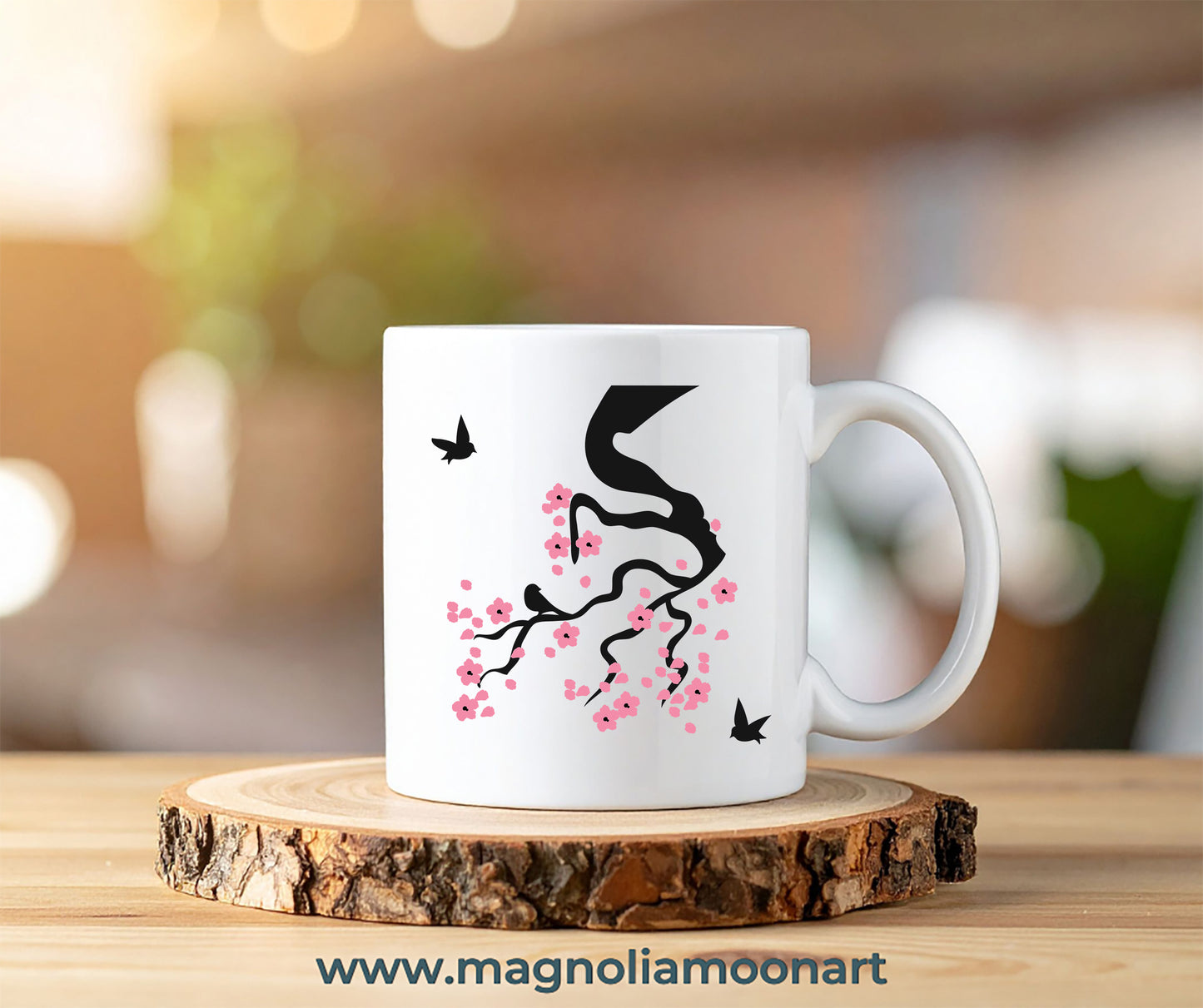 Cherry Blossom with Birds SVG