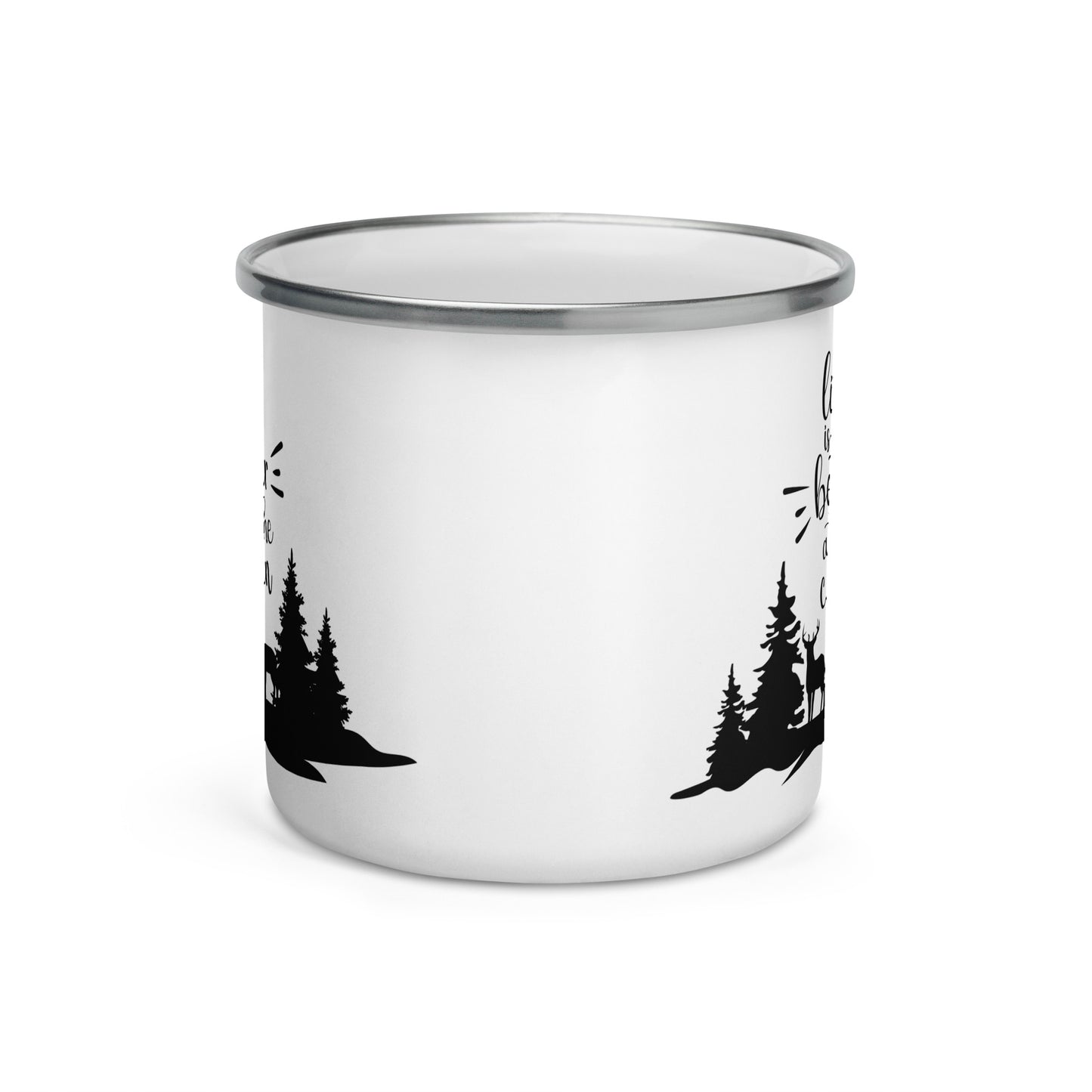 Life is Better at the Cabin Enamel Mug