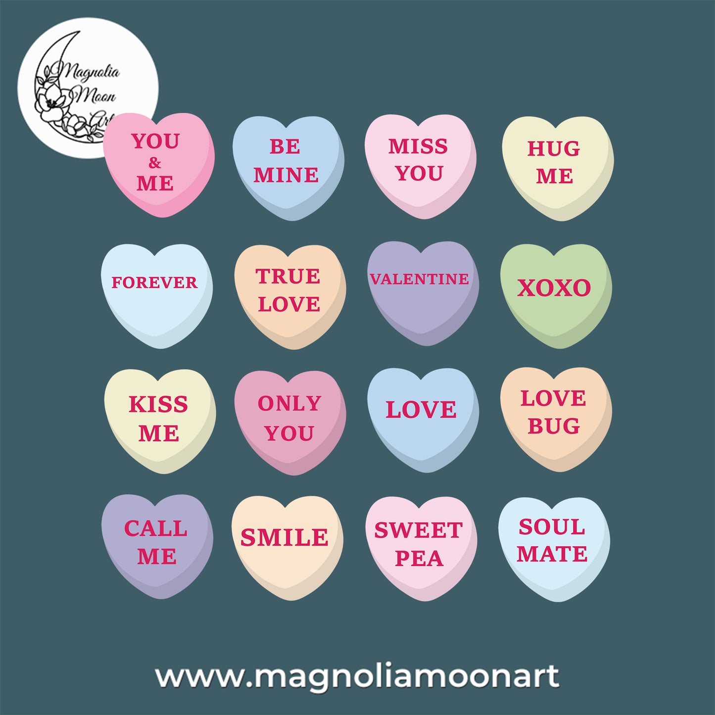 Conversation Hearts Bundle SVG