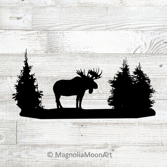 Moose and Trees SVG