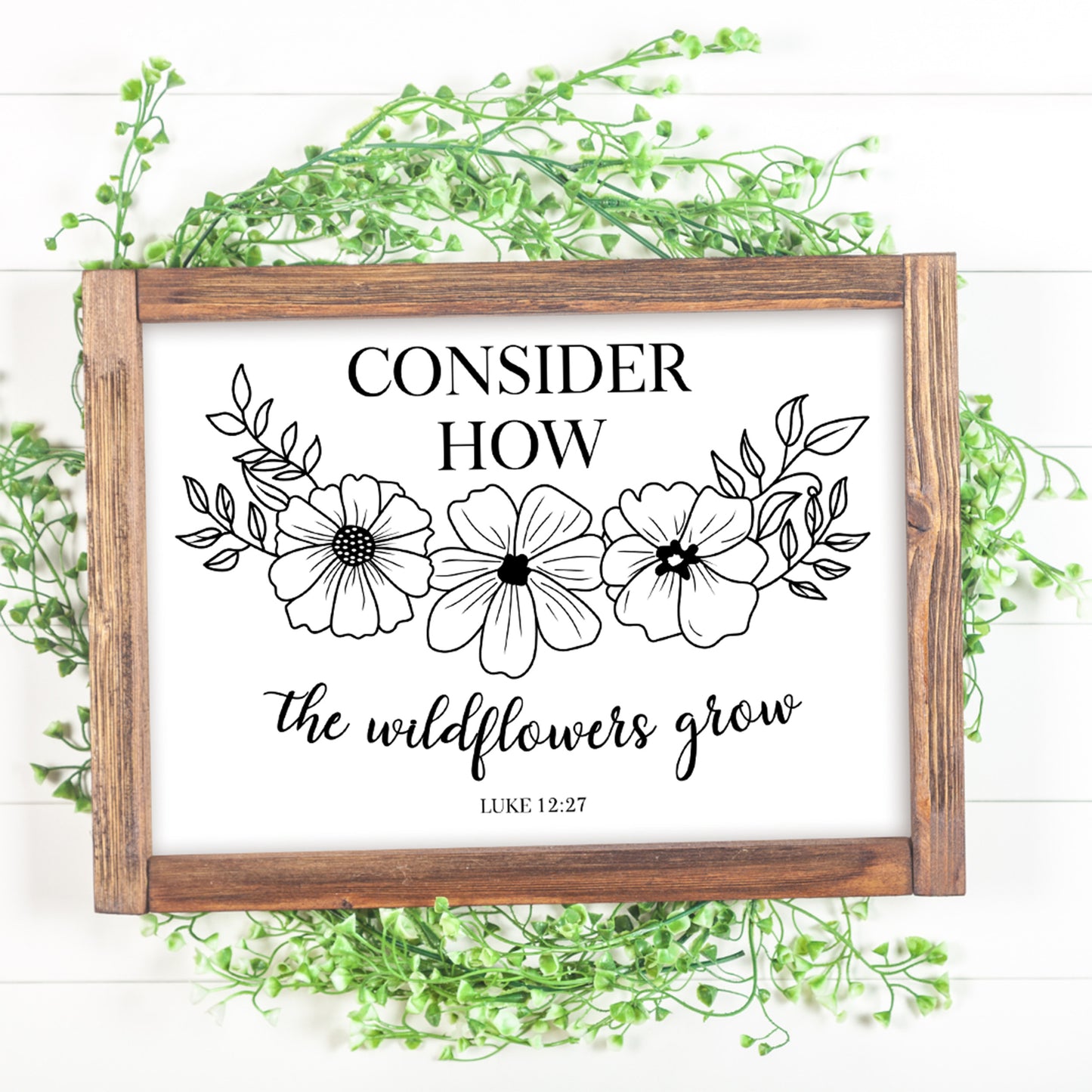 Consider How the Wildflowers Grow SVG