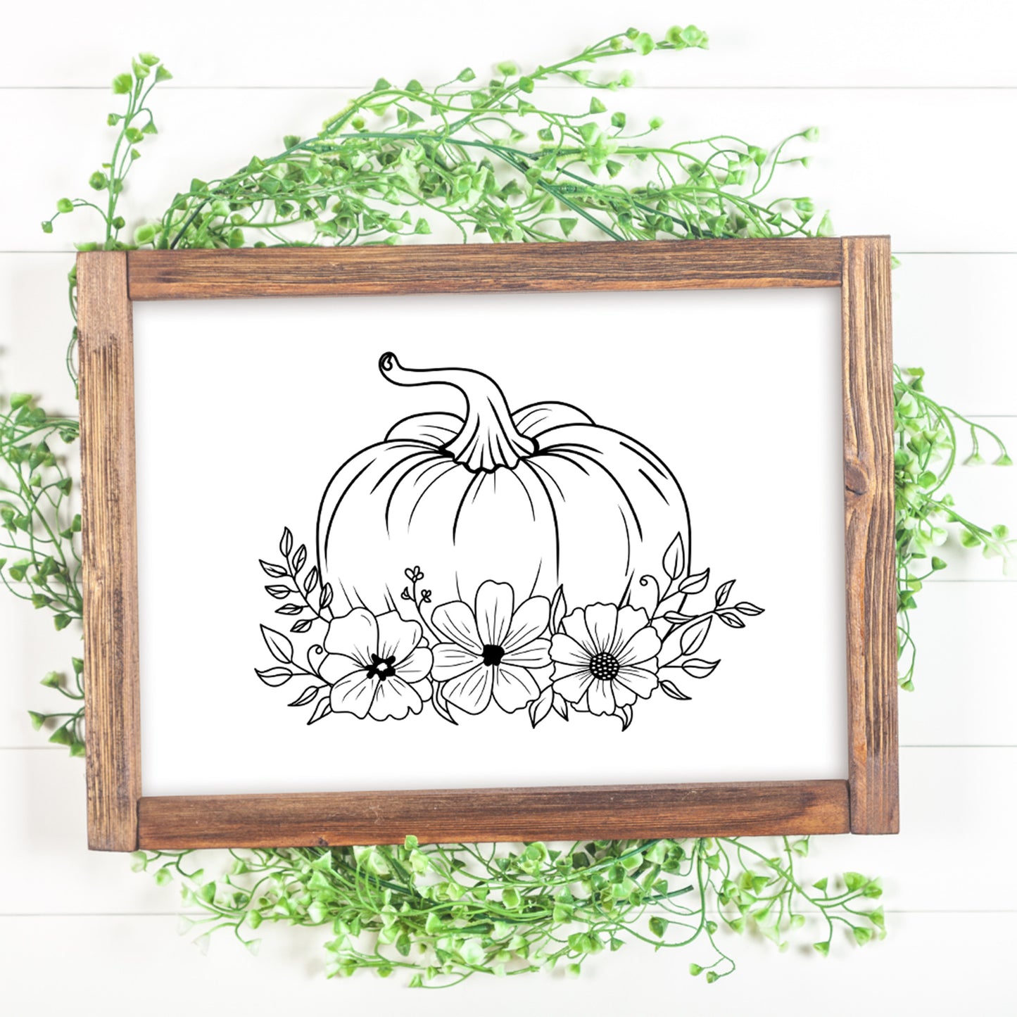 Floral Pumpkin SVG