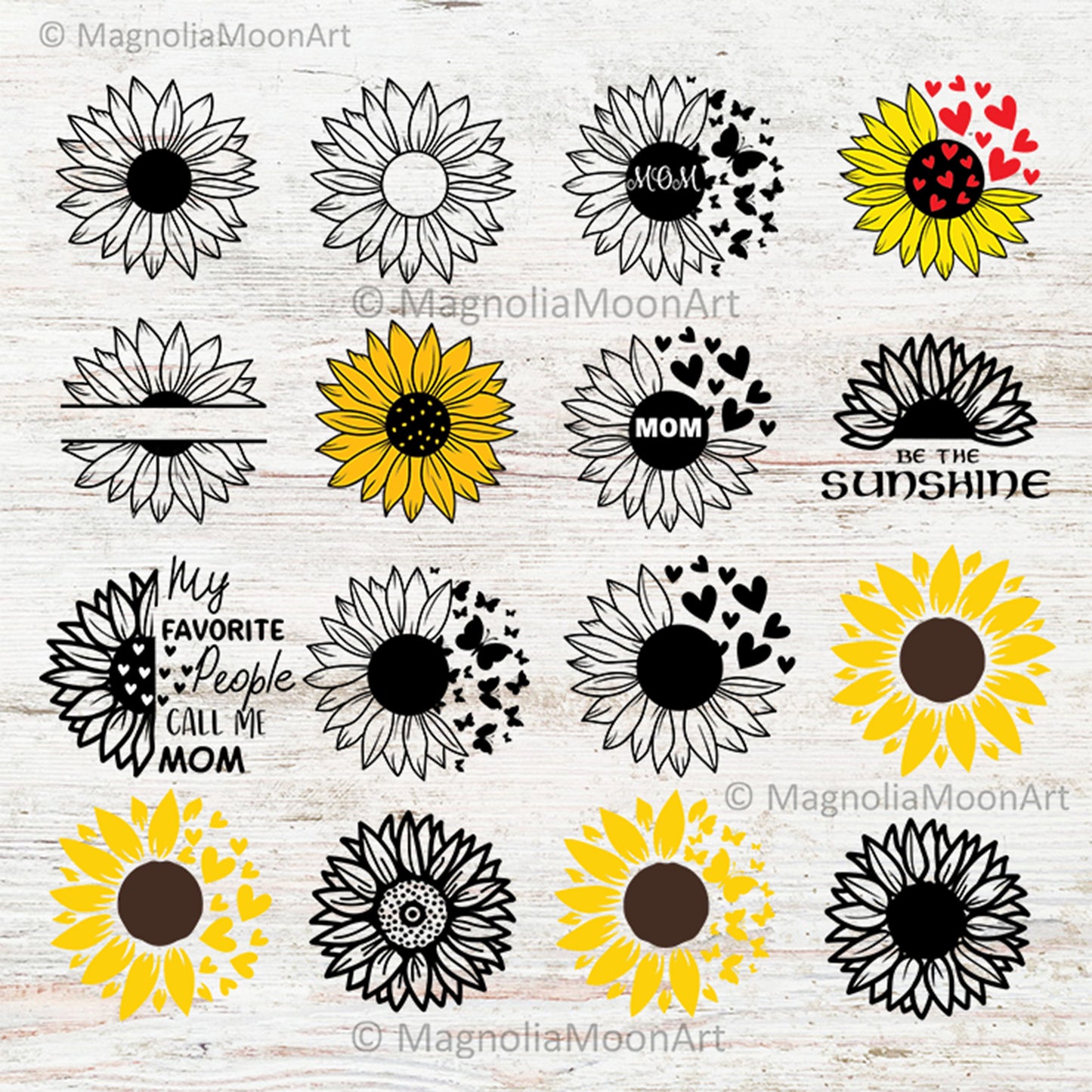 Sunflower Bundle SVG