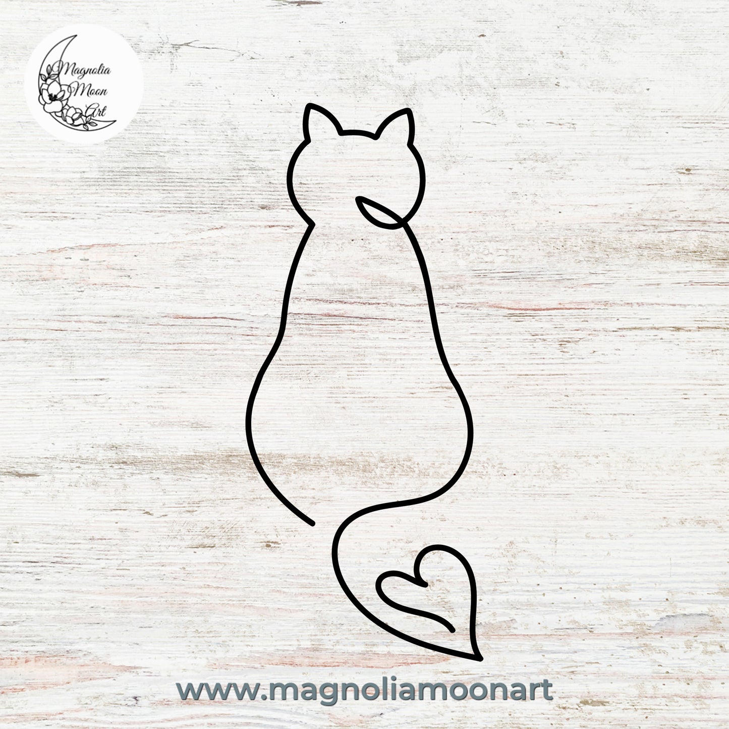 Cat Line Art SVG