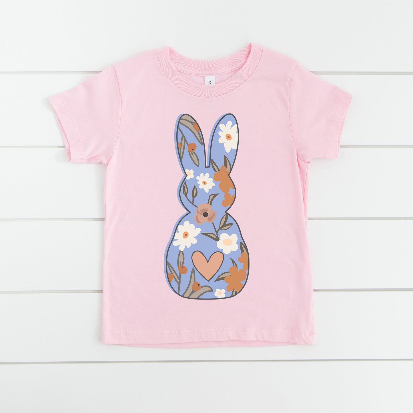 Retro Floral Bunny PNG