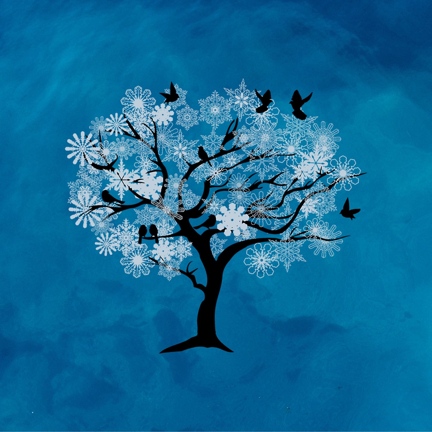 Winter Snow Tree digital clip art