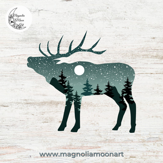 Galaxy Elk PNG