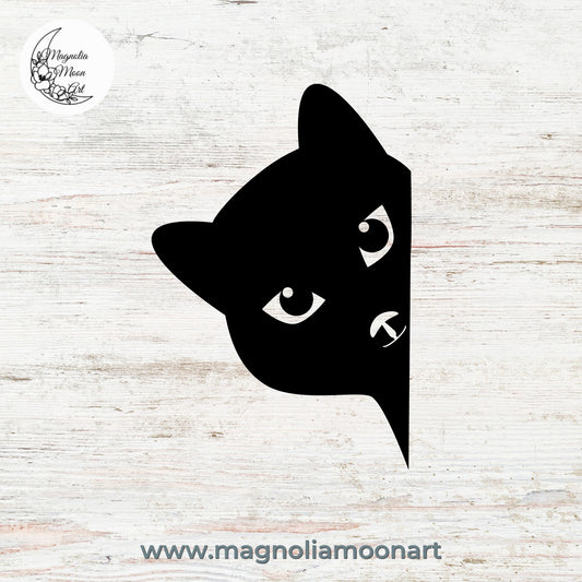 Black Cat Divider SVG