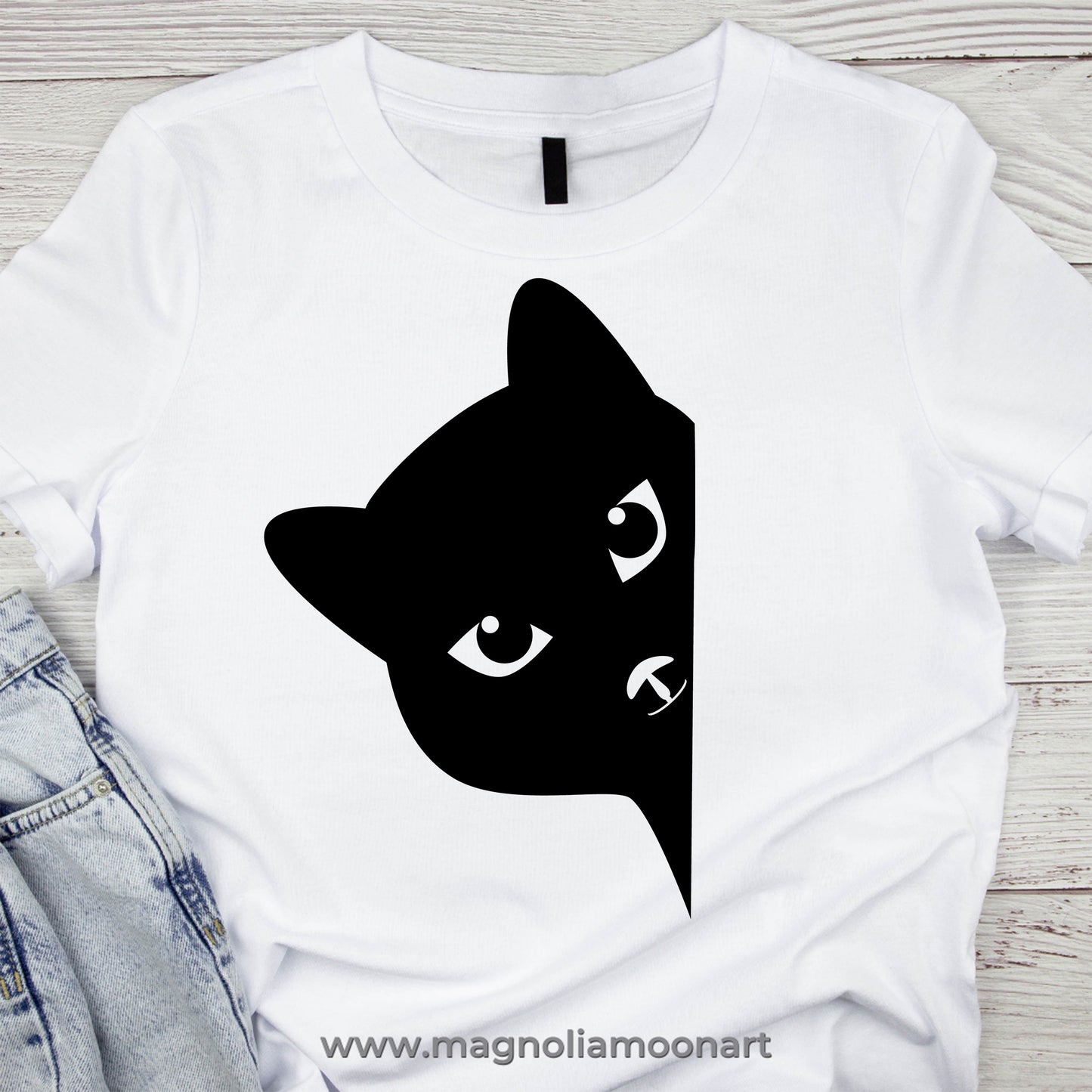 Black Cat Divider SVG