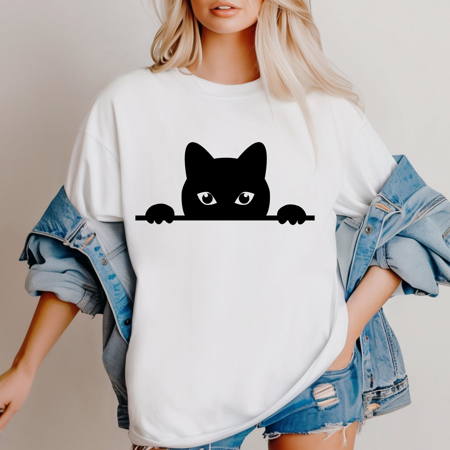 Black Cat Divider SVG