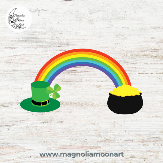 St. Patrick's Day Rainbow DSVG