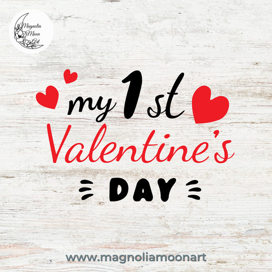 My First Valentine Day SVG