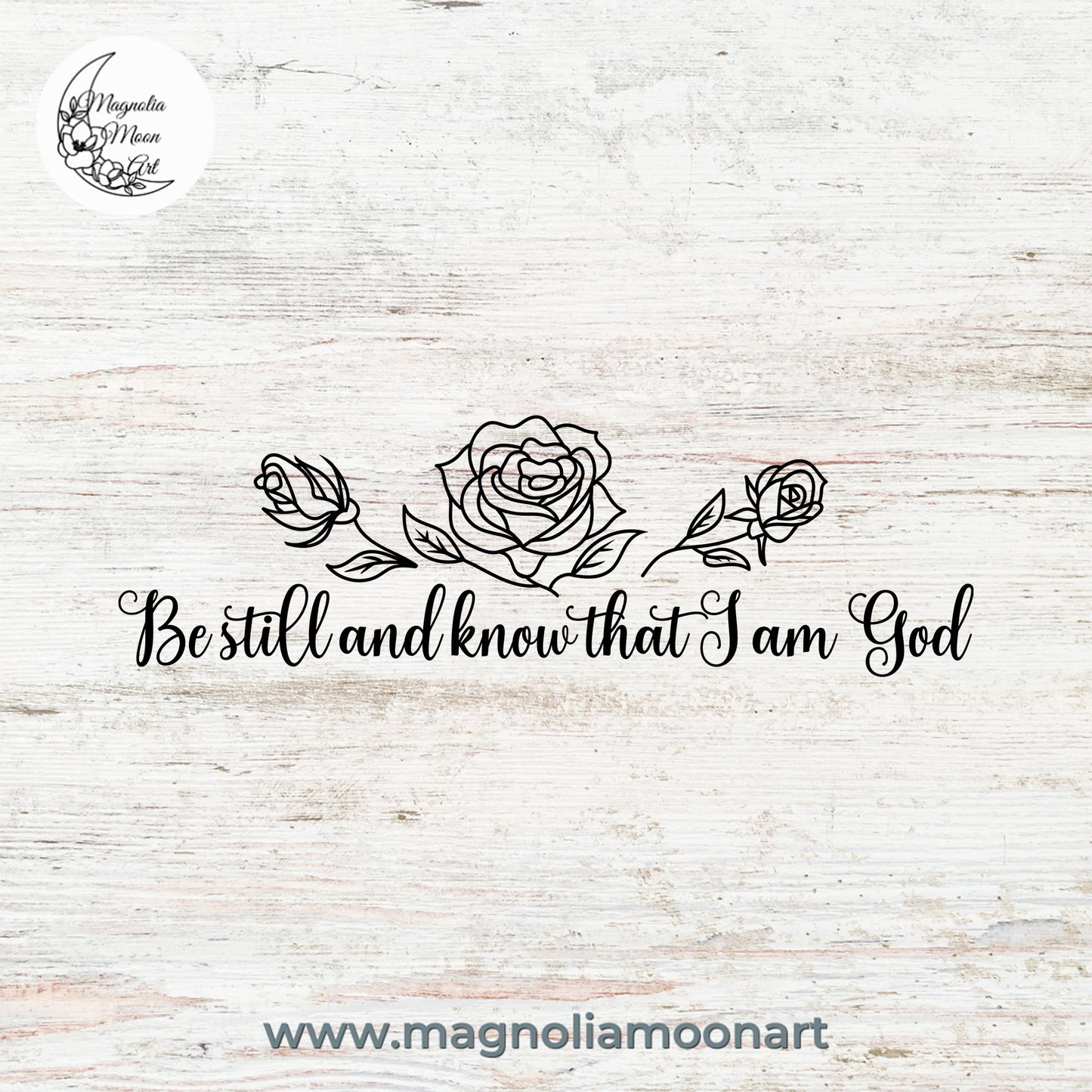 Be still and know that I am God SVG