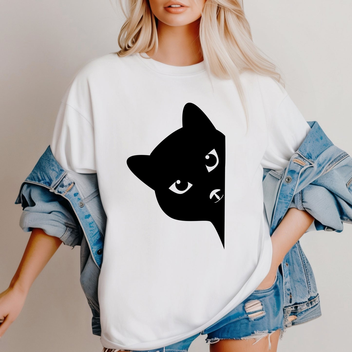 Black Cat Divider SVG
