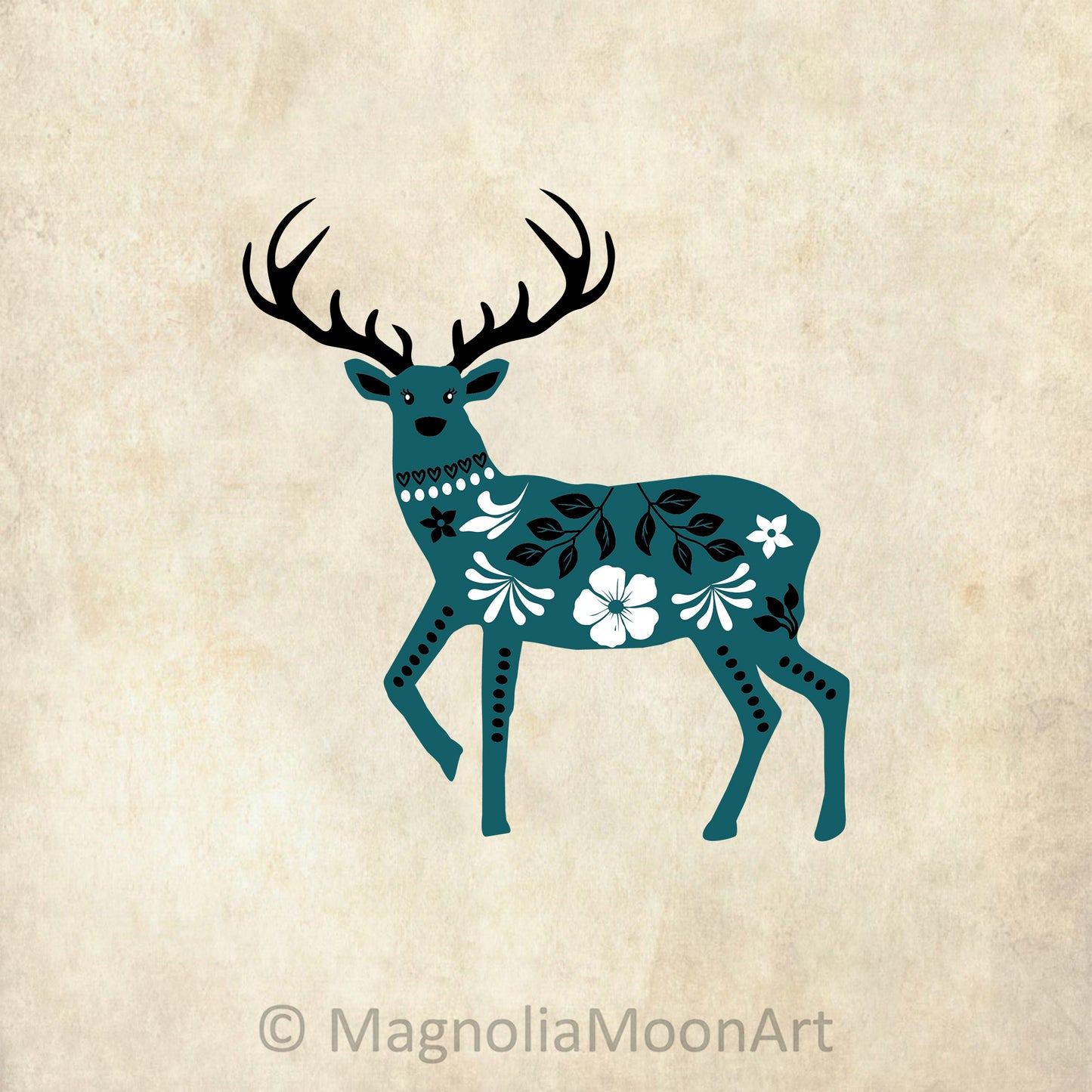 Scandinavian Deer SVG
