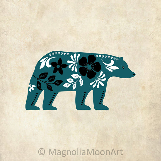 Scandinavian Bear SVG