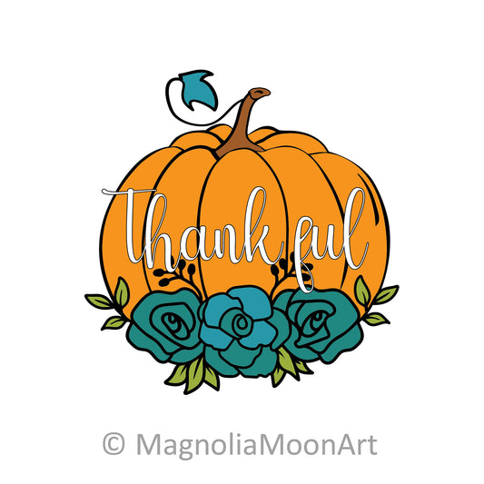 Thankful Pumpkin PNG