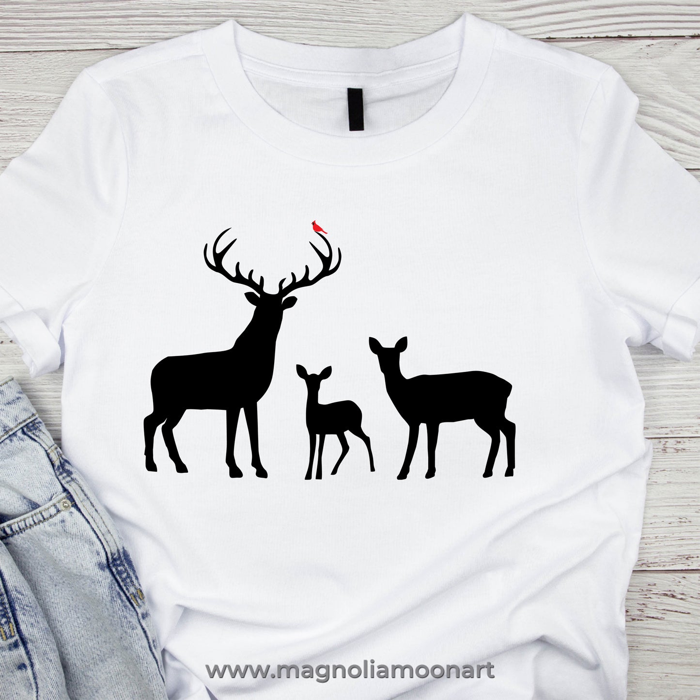 Christmas Deer Family SVG