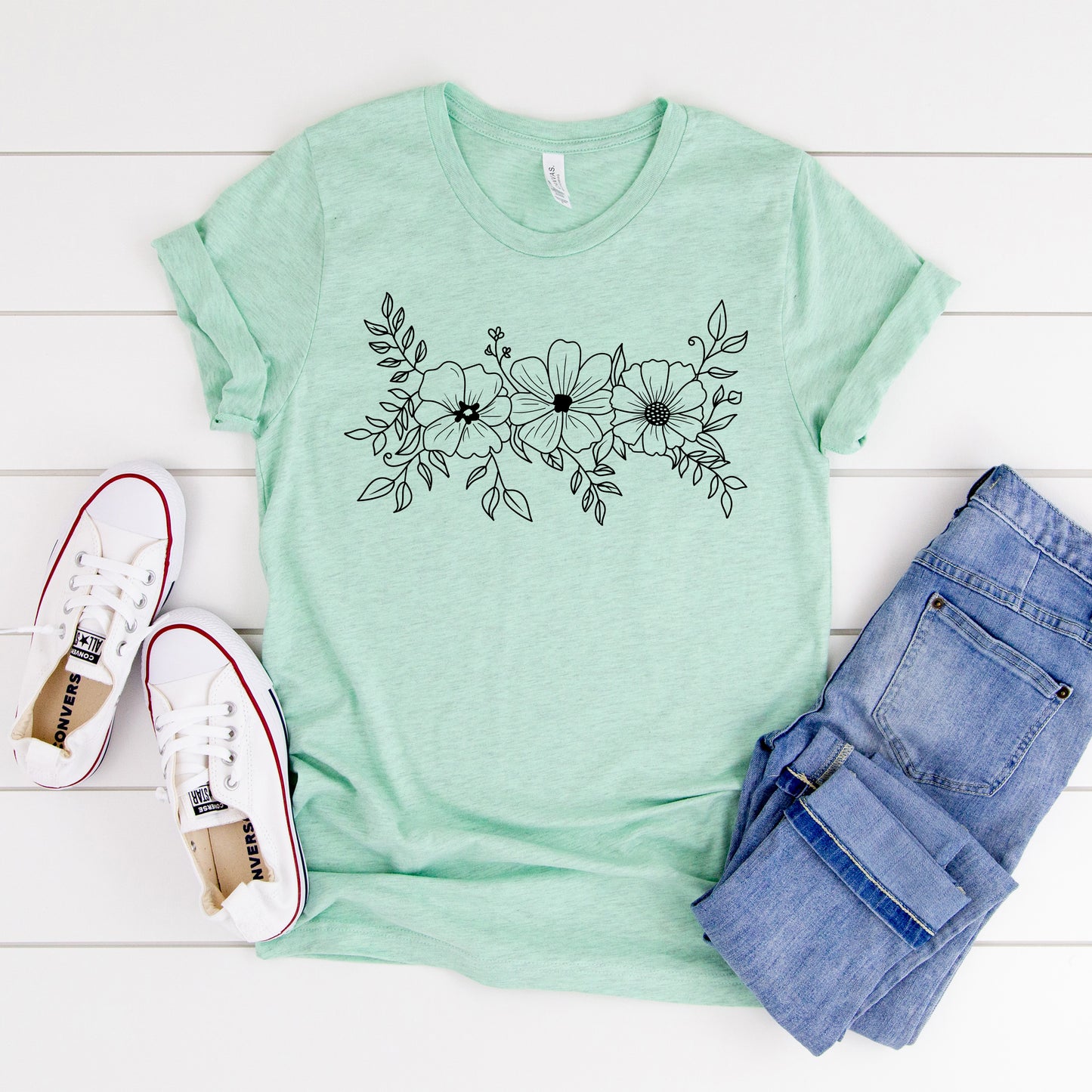 Flower Swag Border SVG