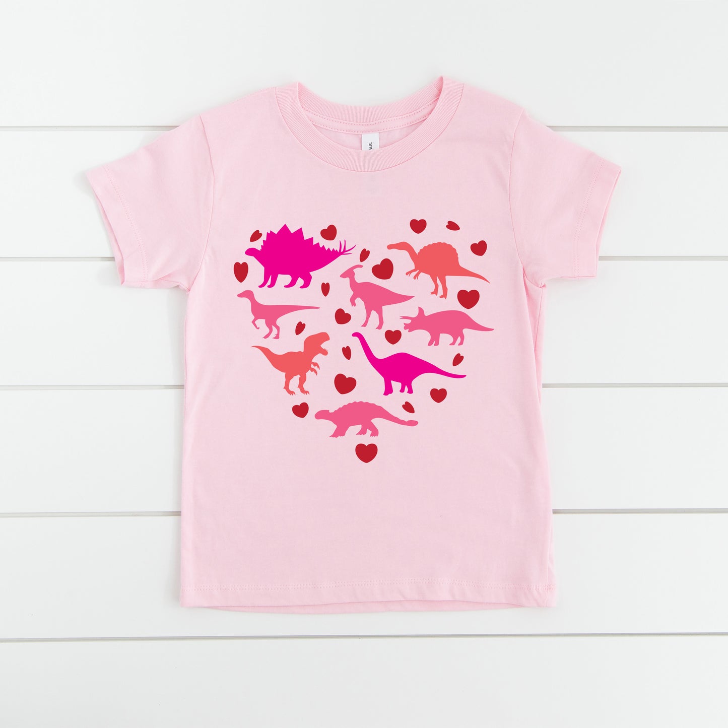 Pink Dino Heart SVG