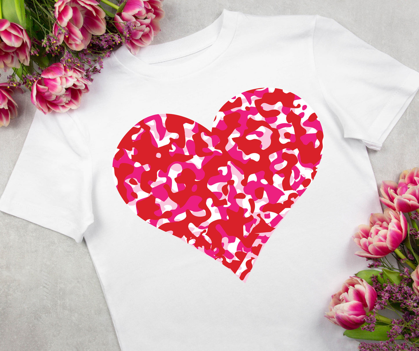 Camo Pink Heart PNG
