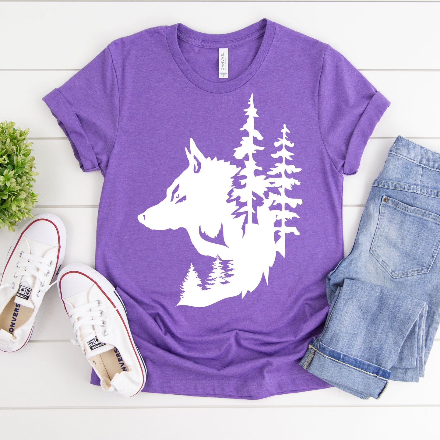 Wolf Forest Fantasy SVG