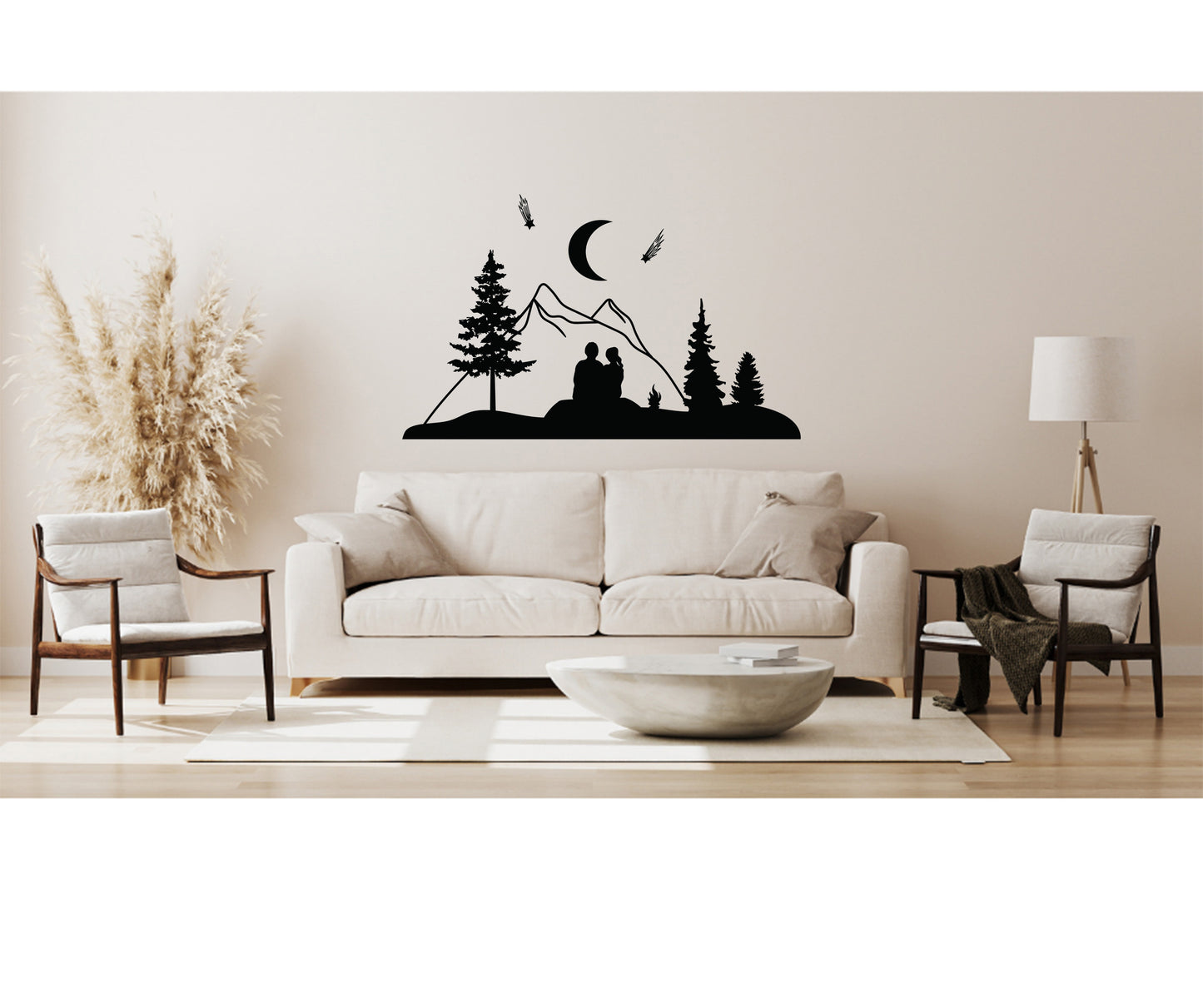 Valentine's Day Couple Camping in the Woods SVG