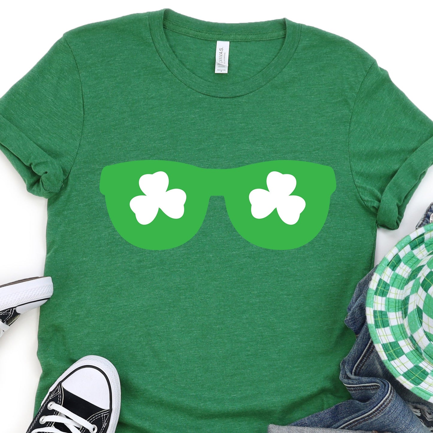 Shamrock Glasses SVG