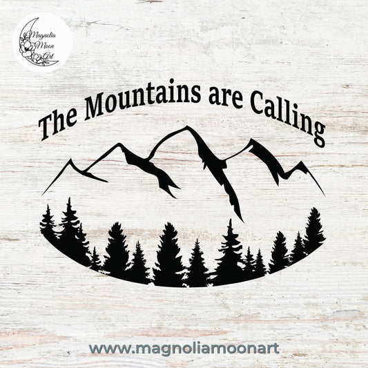 Mountains are calling SVG